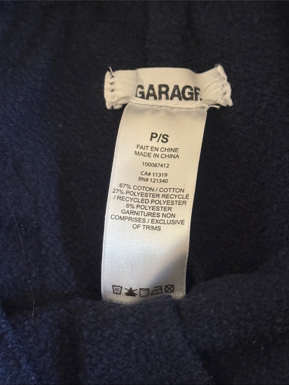 Garage Navy Cozy Knit sweatpants - Picture 2 of 4
